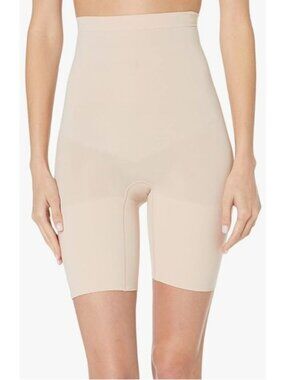 Spanx Higher Power Short Size Medium Soft Nude 6” Inseam Lightweight NWB